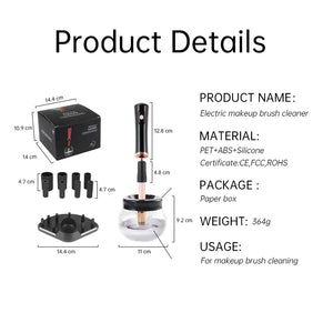 LIMPIADOR ELÉCTRICO DE BROCHAS DE MAQUILLAJE